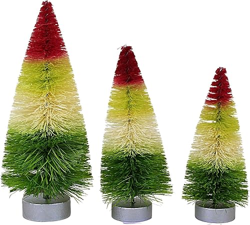 Miniatura 2 de Bethany Lowe El lado alegre de los árboles de Navidad, juego de 3