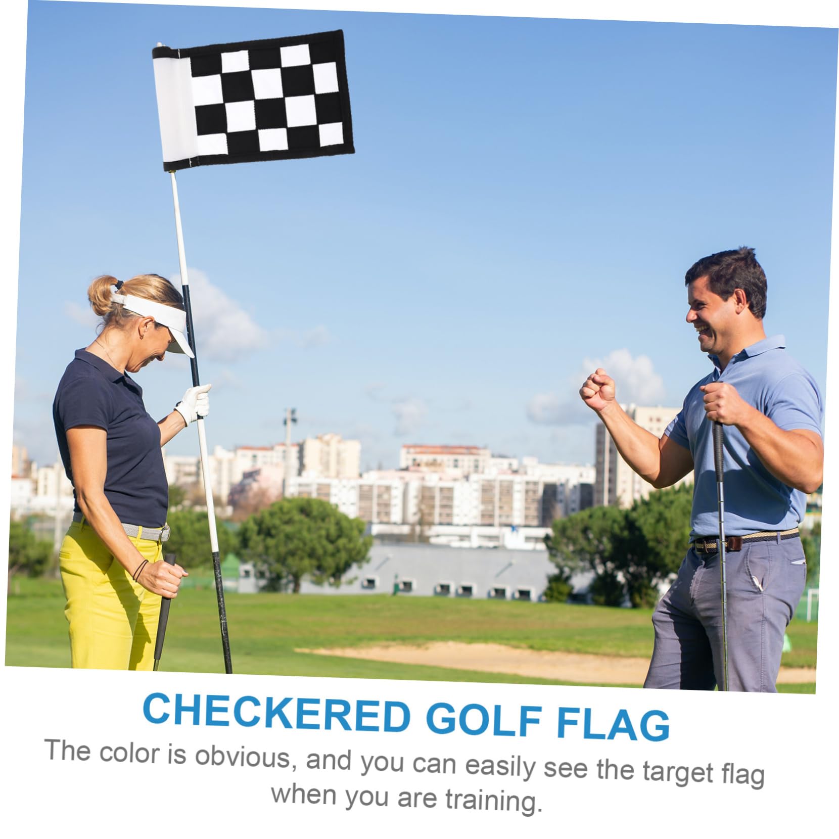 3dRose Text of Enjoy The Game Happy Golf is Good Golf - Flags (fl-383575-1)