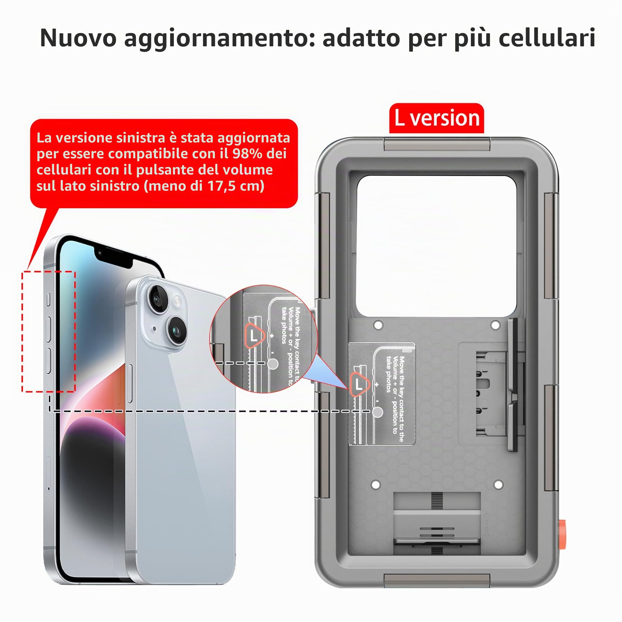 Custodia Impermeabile Smartphone IPX8 Porta custodia cellulare impermeabile 15m Subacquea compatible per iPhone 17 Air 16e 14 15 16 17 Pro 14 15 16 17 Pro max 14 Plus 12 13 Mini