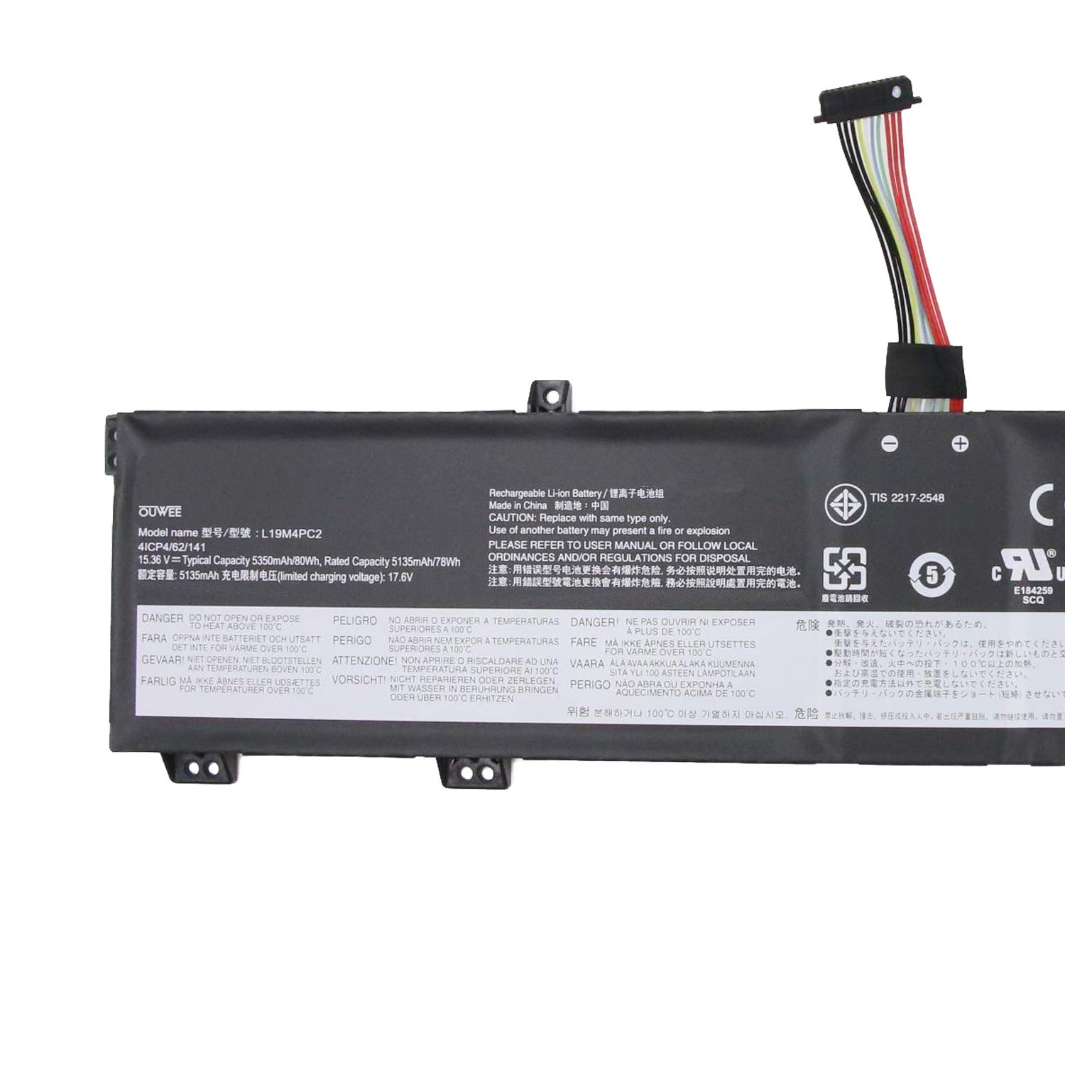 L19m4pc2 L19c4pc2 Laptop Battery Compatible With Lenovo Legion
