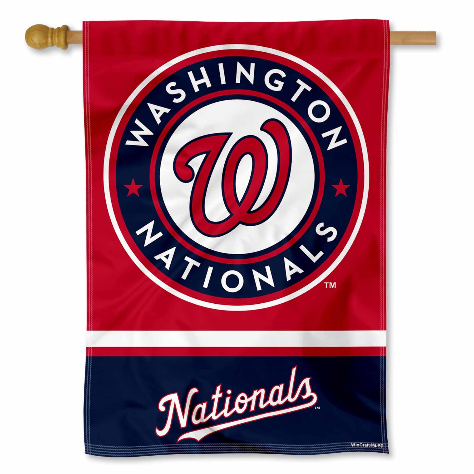 Washington Nationals Double Sided House Flag