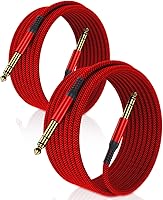 Vista 10 de Elebase Cable de Instrumento TRS de 1/4 Pulgada 20 Pies Paquete de 2, Cable de Audio Estéreo de Conexión de 6.35mm Macho Recto, Línea Equilibrada