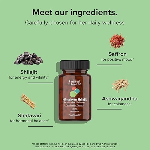 Vista 4 de Shilajit for Women, 16,000mg with 70% Fulvic Acid, Natural Extract, Lab Tested, with Shatavari and Saffron, No Artificial Preservatives, Non-GMO, 60