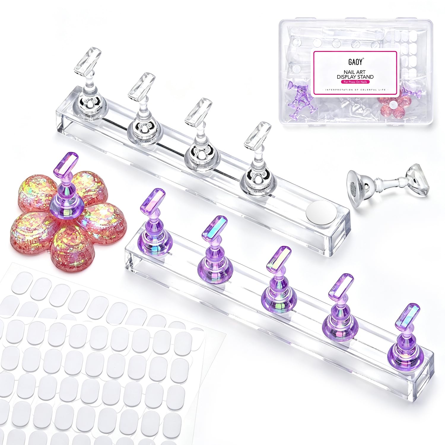 パーツアソート　to.nail.to様 Amazon.com: GAOY Nail Stand for Press Ons, 2 Sets Nail Holder for