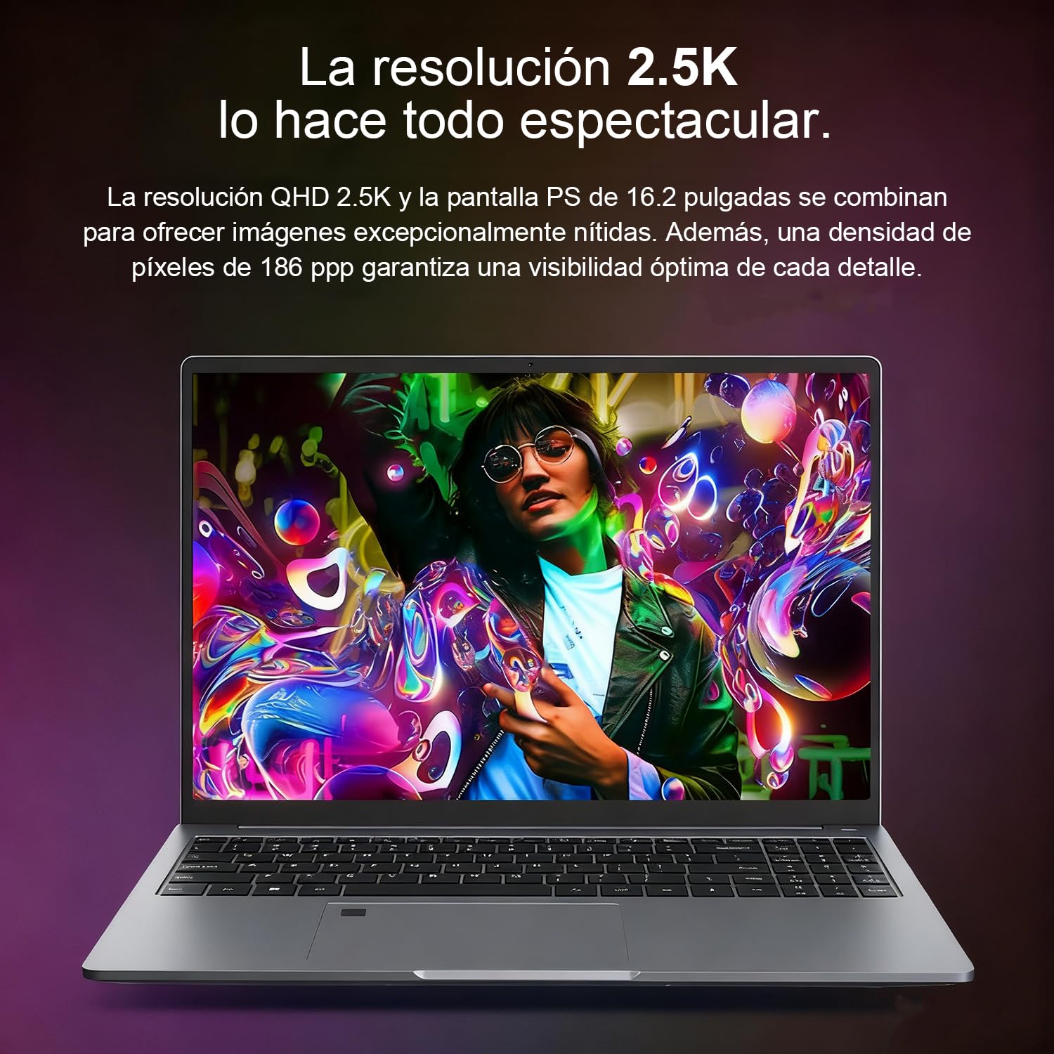 Ninkear Portatile Gaming 16", DDR5 Ryzen 7 8745HS (fino a 4,9GHz), 32GB RAM 2TB SSD, scheda grafica Radeon 780M, 100W, sensore di impronte digitali, USB-C 4.0, Win11