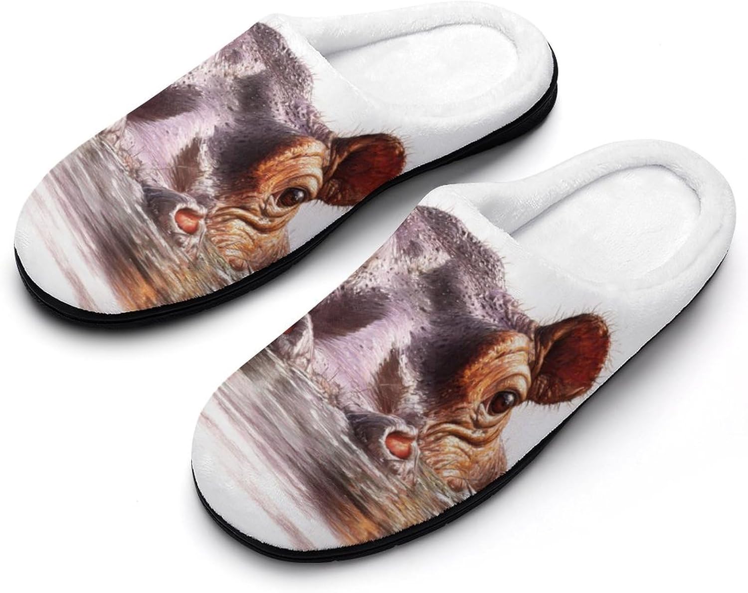 Hippo From Water Men's Slipper - Soft Memory Foam Comfort