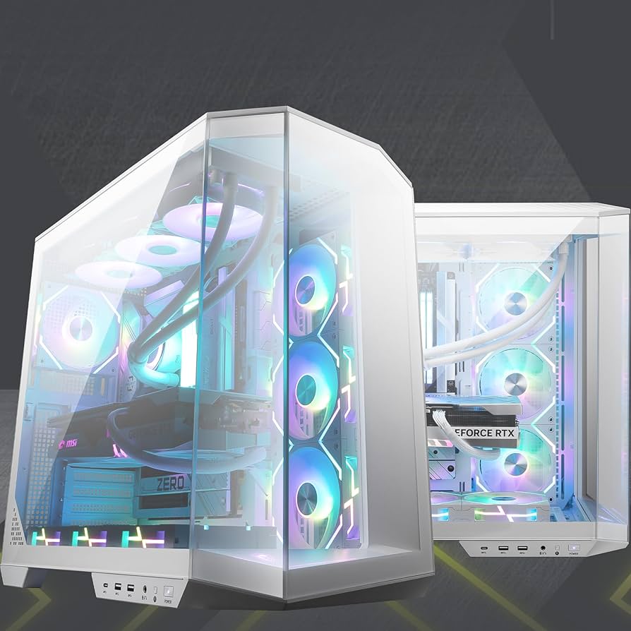 Amazon.com: MSI MAG PANO 100L PZ White - Premium Mid-Tower Gaming