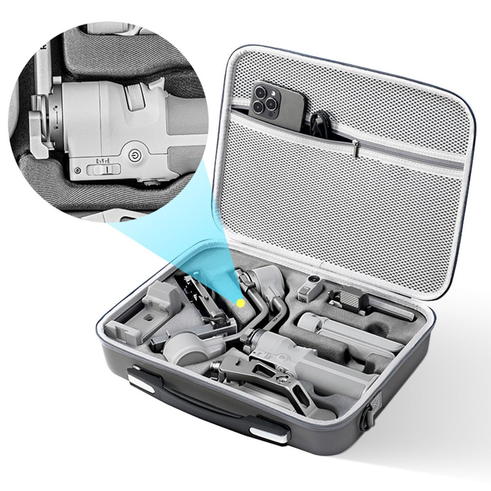 Custodia da trasporto per borsa a tracolla portatile da viaggio valigia rigida palmare cardanici stabilizzatori controller accessori custodia da viaggio