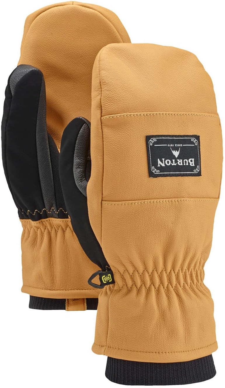 Burton 151831 Snowboard Gloves, Men's, Mitt, Mitts, Free Range, S-XL, Waterproof, Leather, Touchscreen Operated