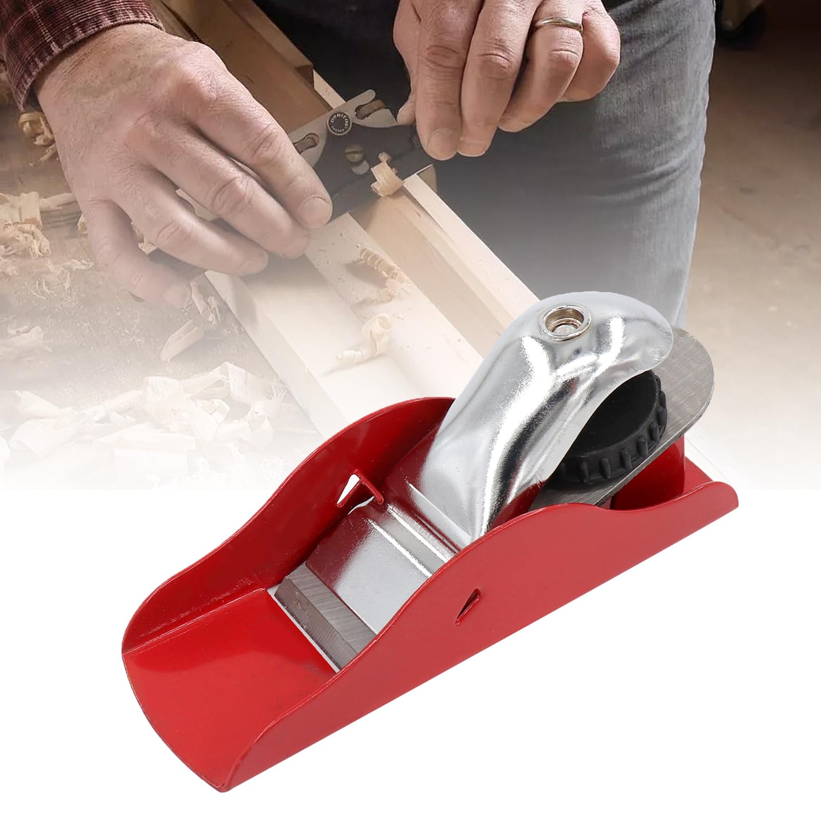 Mini Pialletto per Legno a Mano,Pialla per Legno,Pialletto a Mano per Legno,Piallatrice per Legno,Pialla a Mano per Legno,Piccola Pialla Compatta e Regolabile per la Lavorazione del Legno