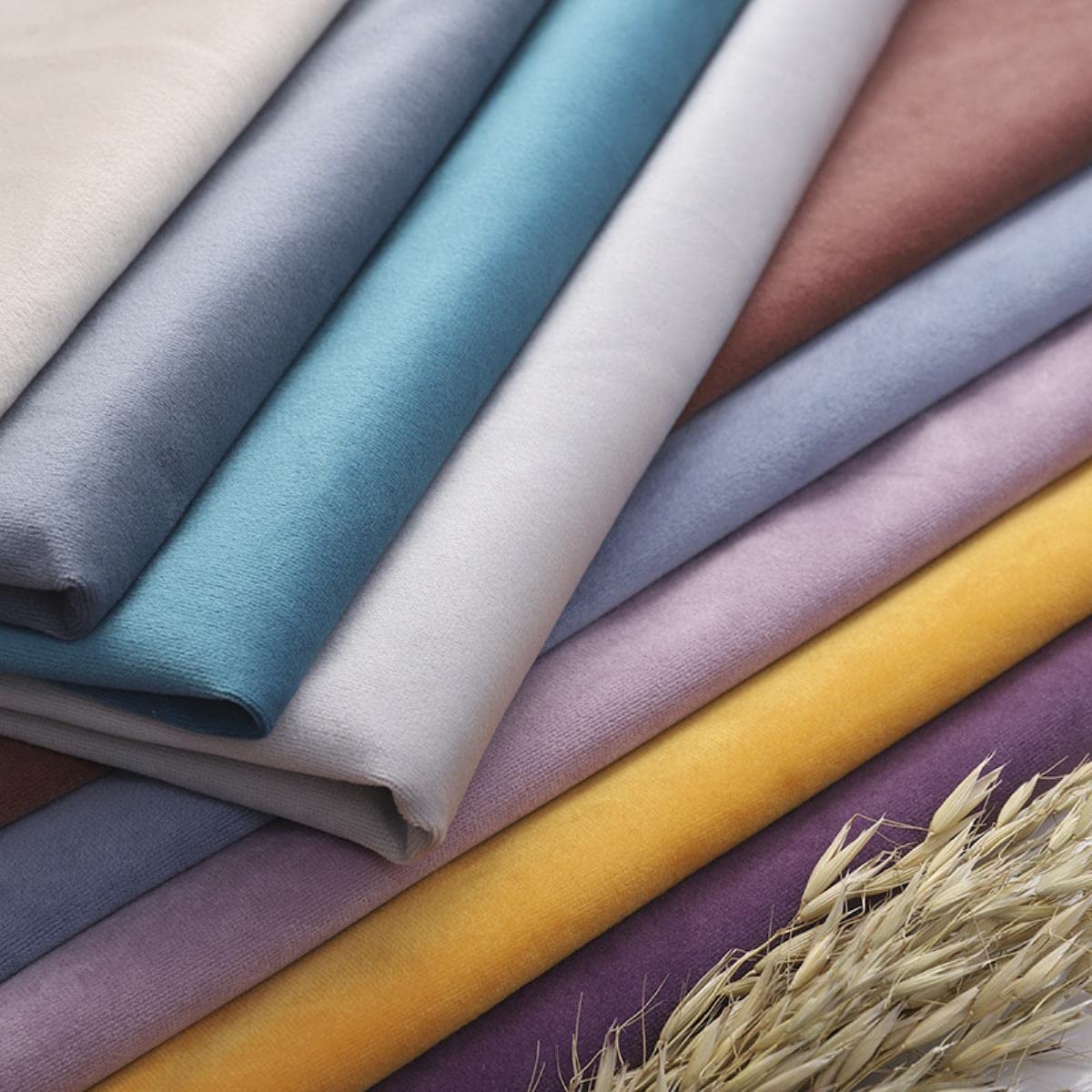 100cm * 150cm Color sólido Suave 100% poliéster Terciopelo holandés Terciopelo Italiano Mantel cojín sofá DIY Ropa Costura Terciopelo Tela-1 Metro precio-007