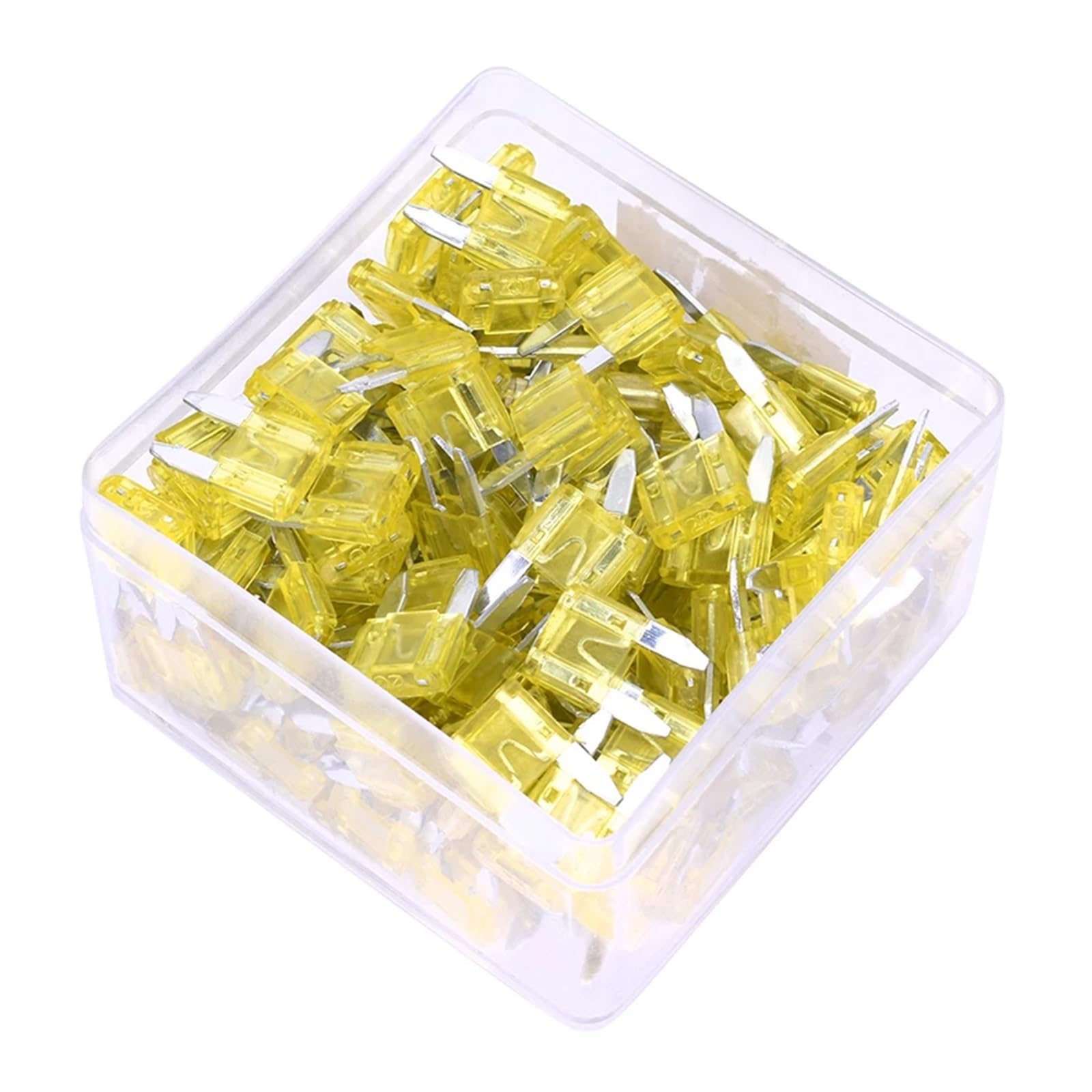 200 Uds Universal 20A pequeño camión automotriz Auto Hoja Tipo Fusible Escamas de Zinc fusibles Surtido Conjunto con Caja Clip Pluma de Prueba