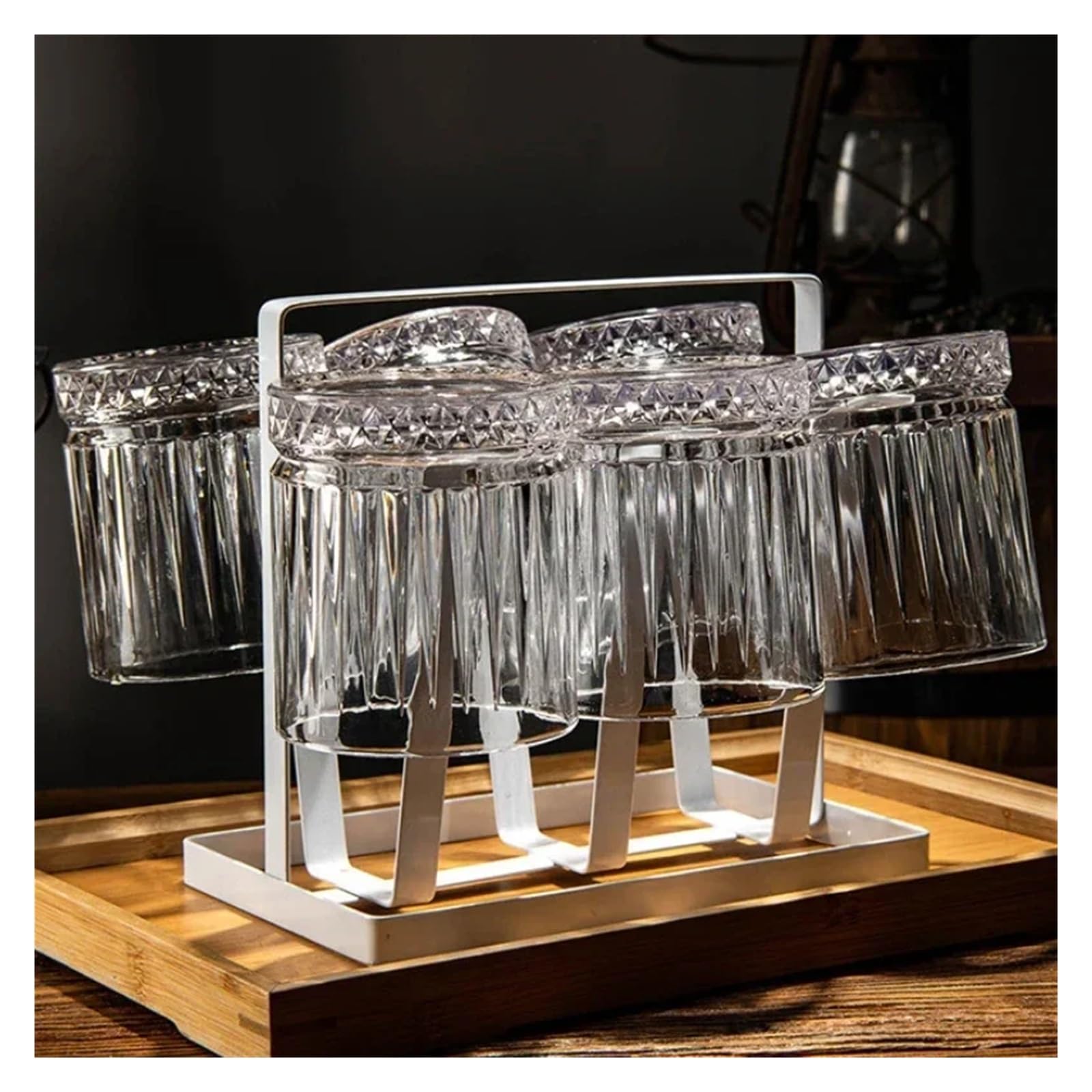 Kristallgläser Trinkflasche, transparentes Glas, Whiskybecher, kreativer ausländischer Weinglas, Bierbecher, Trinkgeschirr, Brandy-Glas, Barbecher(460ml)