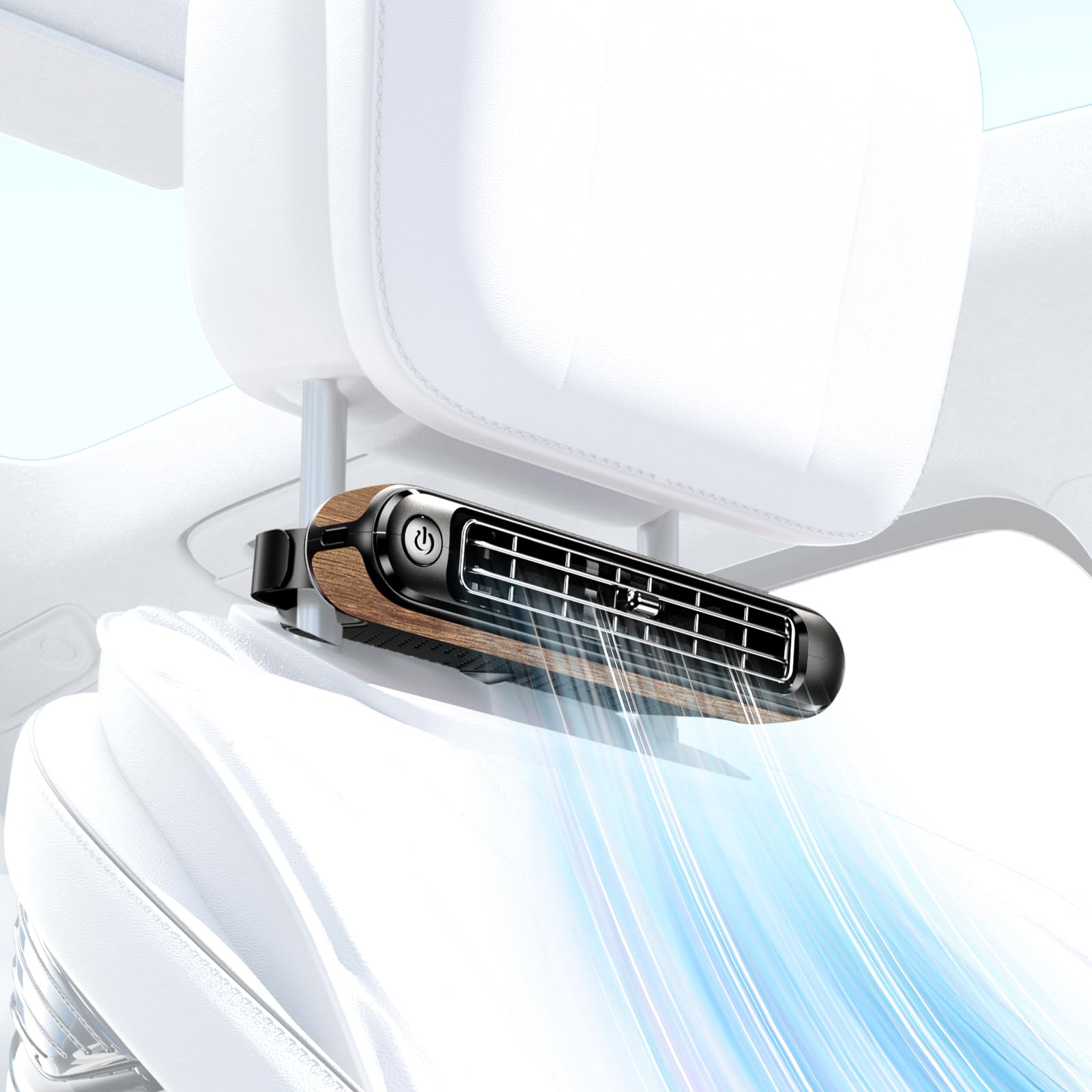 Amazon.co.jp: 車載扇風機 座席ファン ヘッドレスト 強力扇風機 後部