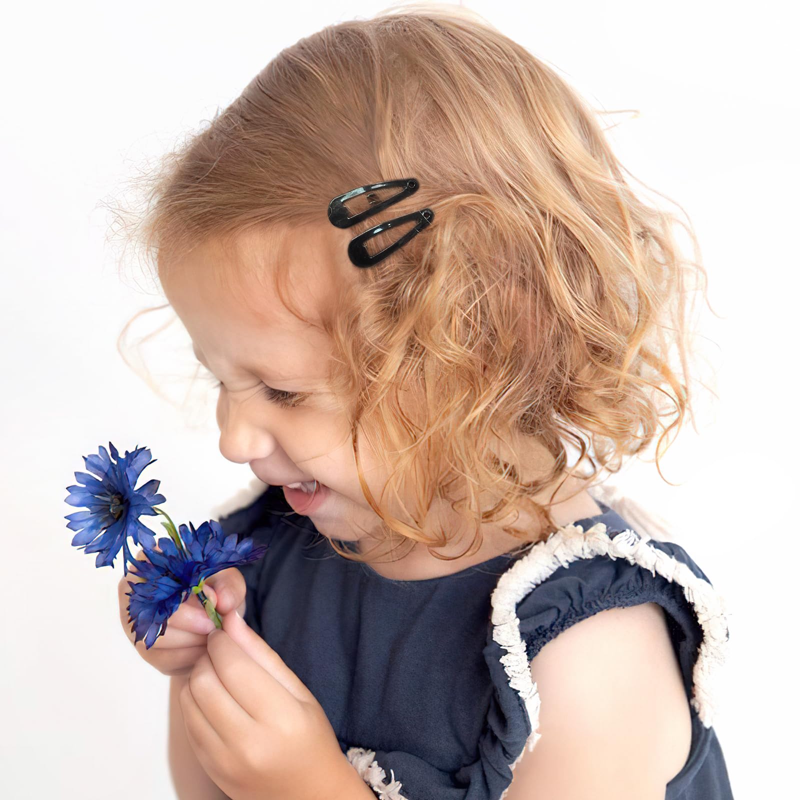 Fermagli per capelli neri da 2,5 cm, 60 pezzi, piccoli fermagli per capelli per bambine, 3 cm, color caramella, accessori per capelli per bambini