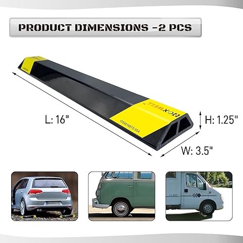 Miniatura 2 de 2 piezas de ayudas de estacionamiento resistentes de 16 pulgadas para garaje, aparatos de estacionamiento que protegen las paredes del coche y del