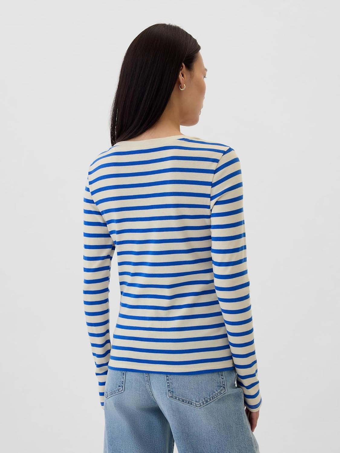 Gap Womens Long Sleeve Favorite Crew-Neck T-Shirt - Image 2
