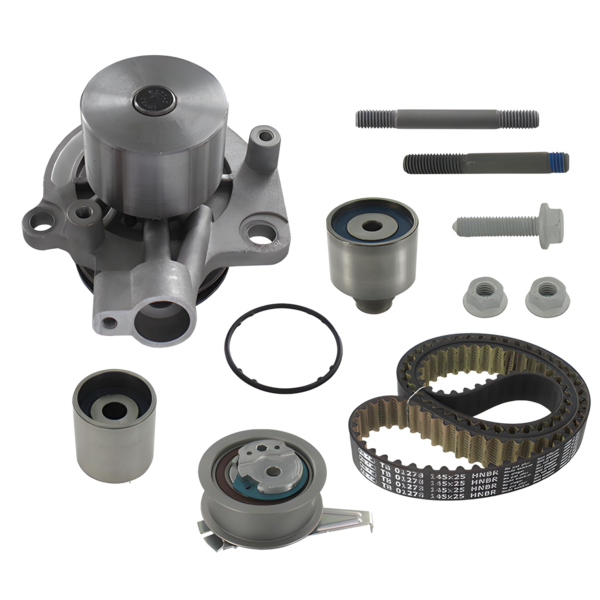 SKF Wasserpumpe und Zahnriemensatz mit Stehbolzen mit Dichtungen/Dichtungen VKMC 01278-1 Höhe 171 mm Länge 271 mm Breite 142 mm - OE-Qualität