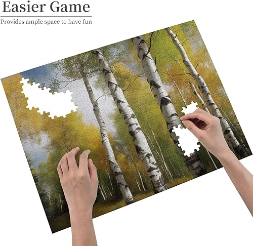 Miniatura 8 de Rompecabezas de 500 piezas de abedul personalizados para adultos, rompecabezas de madera, regalo para el hogar, decoración colgante de pared para