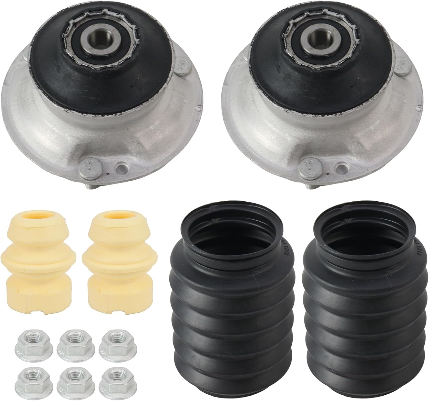 Suspension Strut Mount Repair Kit - Compatible with BMW - Long-Lasting Performance, 2004-2013 120i 125i 130i 320i 325i 330i 335i, E81 E88 E82 E90 E91 E92 E93 Replacement # 31336760943