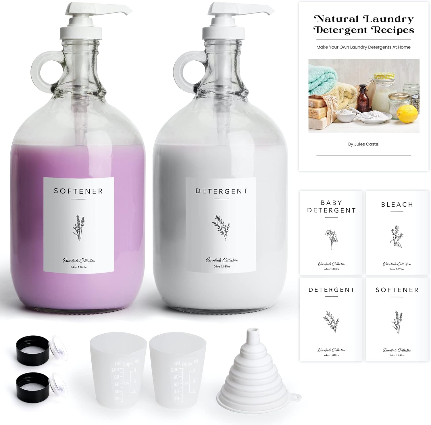 Arjust Glass Liquid Laundry Detergent Dispenser Laundry Detergent