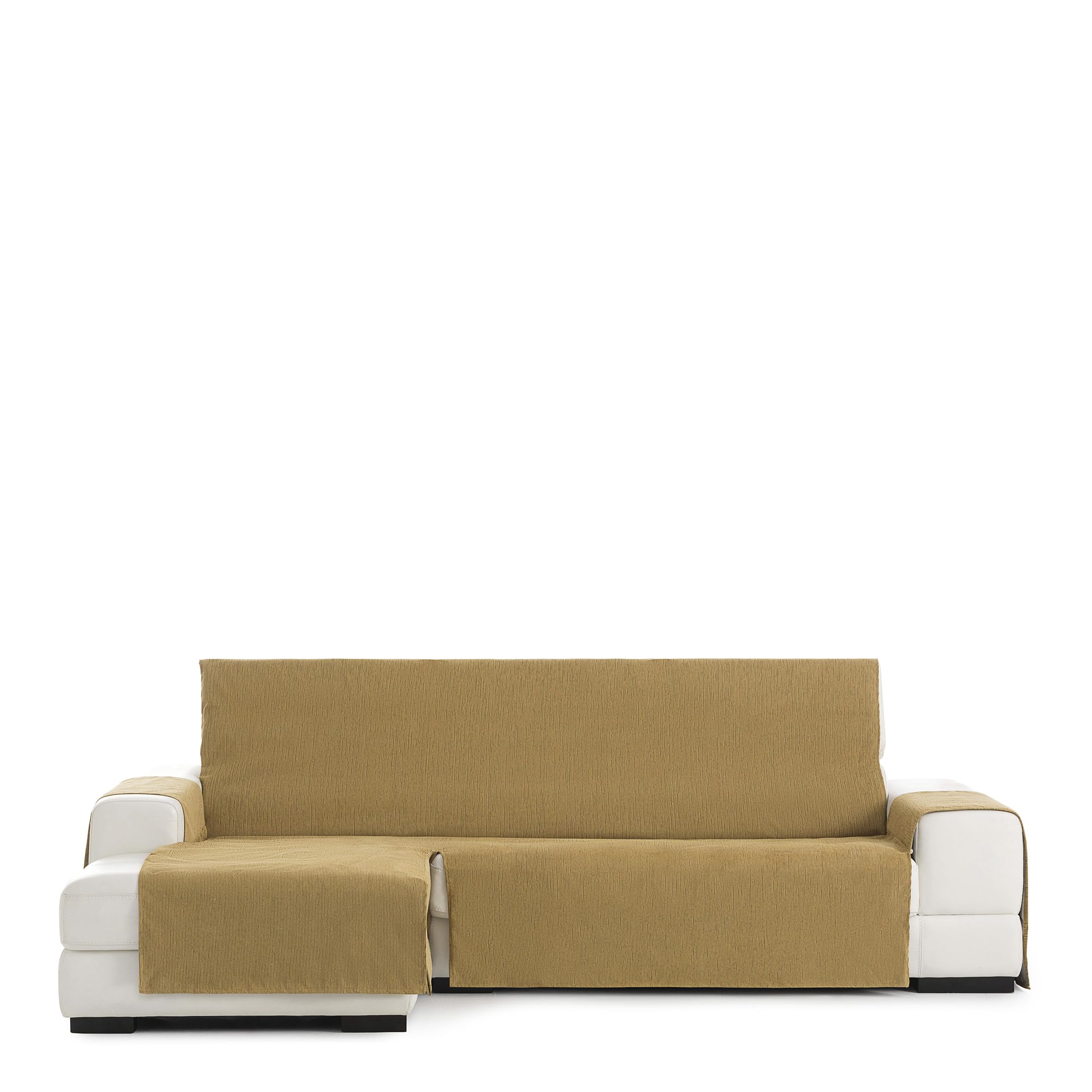 Eysa Rabat practica chaise longue cover 240cm., color 05/mustard, left-frontal view