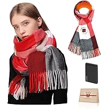 Heated Scarf for Women Rechargeable, Electric Heating Scarf with 3 Temperature 5000mAh Battery