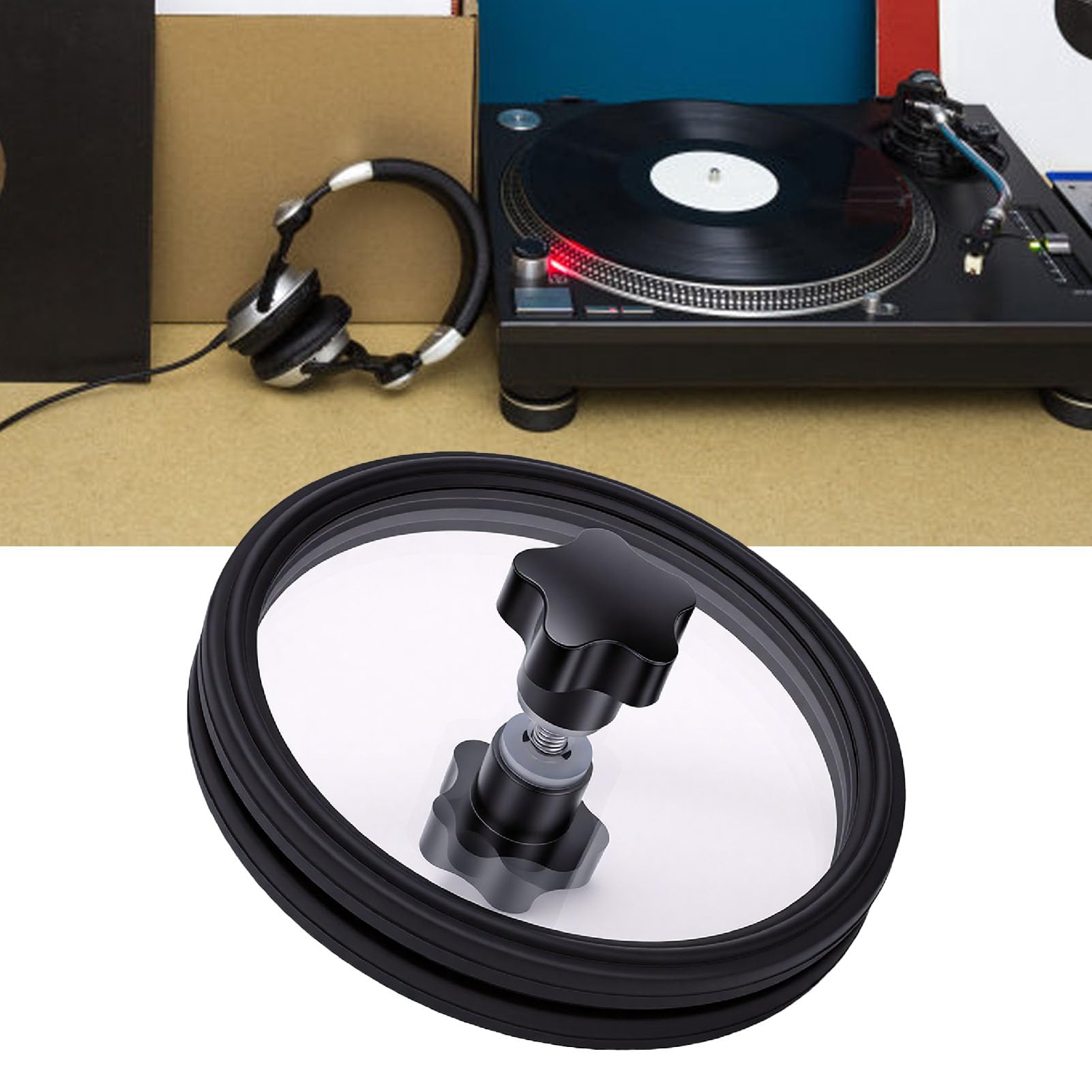 Alomejor Protector de Limpieza de Silicona para Discos de 7, 10 y 12 Pulgadas, Diseño Sellado de Doble Cara, Agarre Antideslizante para Lavado de Discos de Vinilo y Mantenimiento de