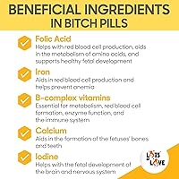 Vista 2 de Perra Píldoras - Perro Embarazado Vitaminas Prenatales 45 Tabletas