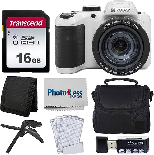 Miniatura 8 de Kodak PIXPRO AZ405 Cámara digital (negro) + tarjeta de memoria de 16 GB + funda de cámara + accesorios - Ultimate Bundle