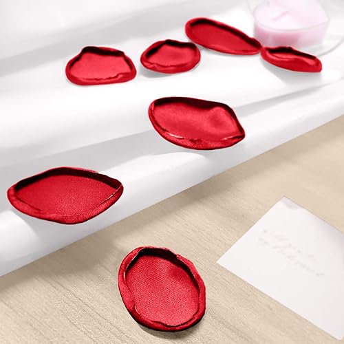 Miniatura 5 de 1000 pétalos de rosa de seda artificial, para decoración de bodas, fiestas