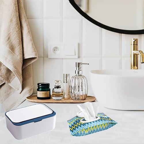 Miniatura 6 de Dispensador de toallitas con 2 soportes portátiles recargables para toallitas, caja grande reutilizable para toallitas desechables, contenedor de