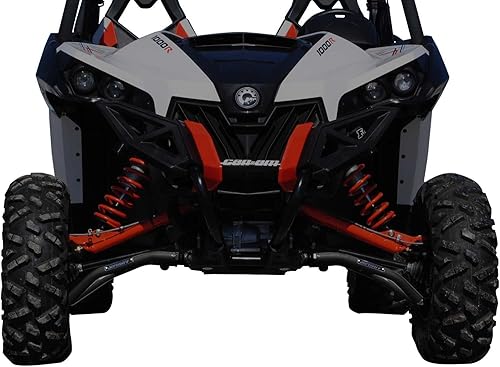 SuperATV Brazos A delanteros de alta holgura para Can-Am Maverick DPSXMRXRSMAXTurbo (ver ajuste) - Negro