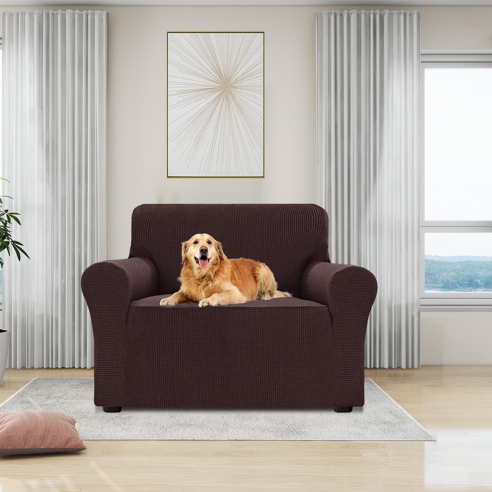 Housse de fauteuil 1 place idéale pour protéger des animaux de compagnie