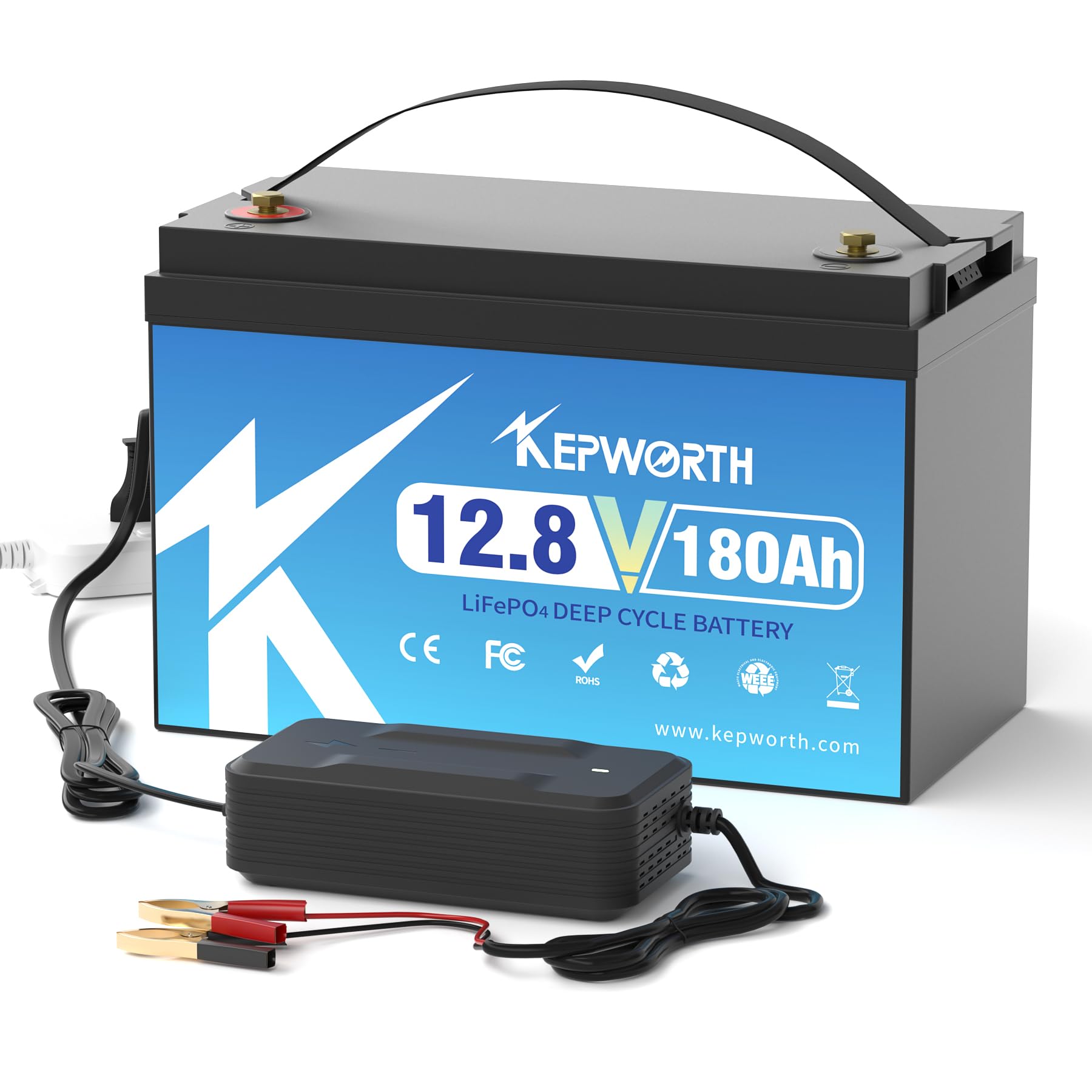 Amazon.co.jp: KEPWORTH リン酸鉄リチウムイオンバッテリー12.8V 180AH