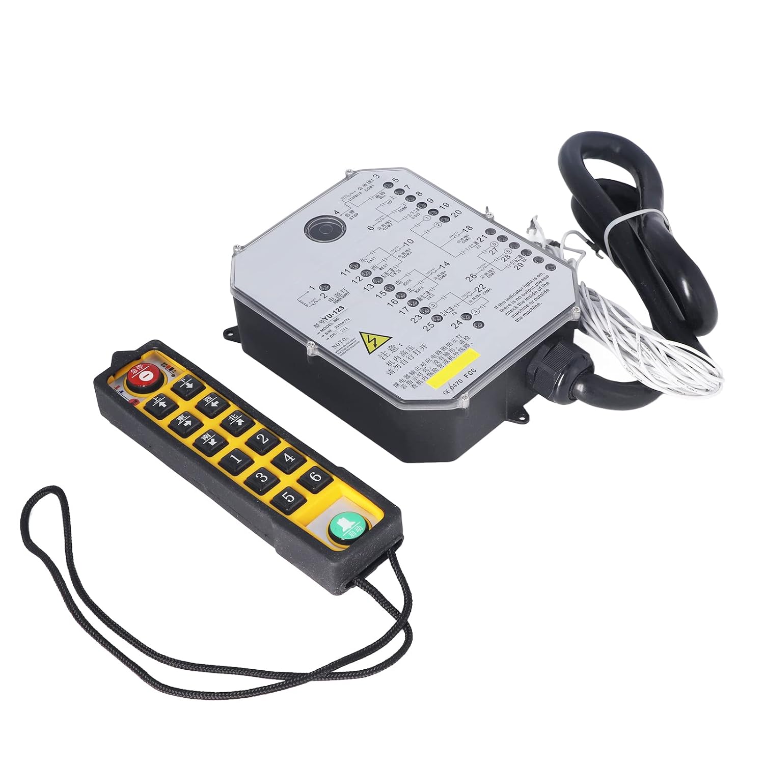 Hoist Crane Remote Control, Anti Drop Single Handle Crane Remote