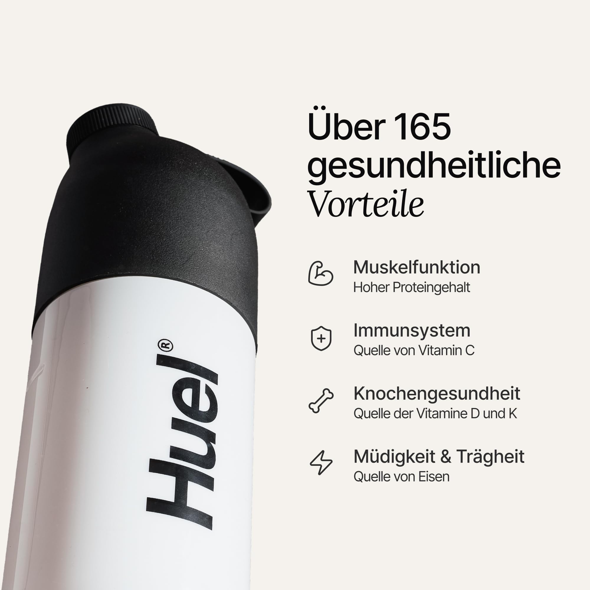 Huel Complete Protein Pulver, 26 Portionen, Vanille-Geschmack, 20 g Protein pro Portion, Veganes Proteinpulver, Glutenfrei, Ohne Soja, natürlich aromatisierter Protein Shake