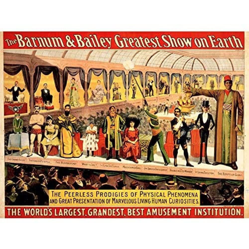 Wee Blue Coo ADVERTISING CULTURAL EXHIBITION FREAK SHOW BARNUM BAILEY ART POSTER PRINT 18x24 INCH LV648