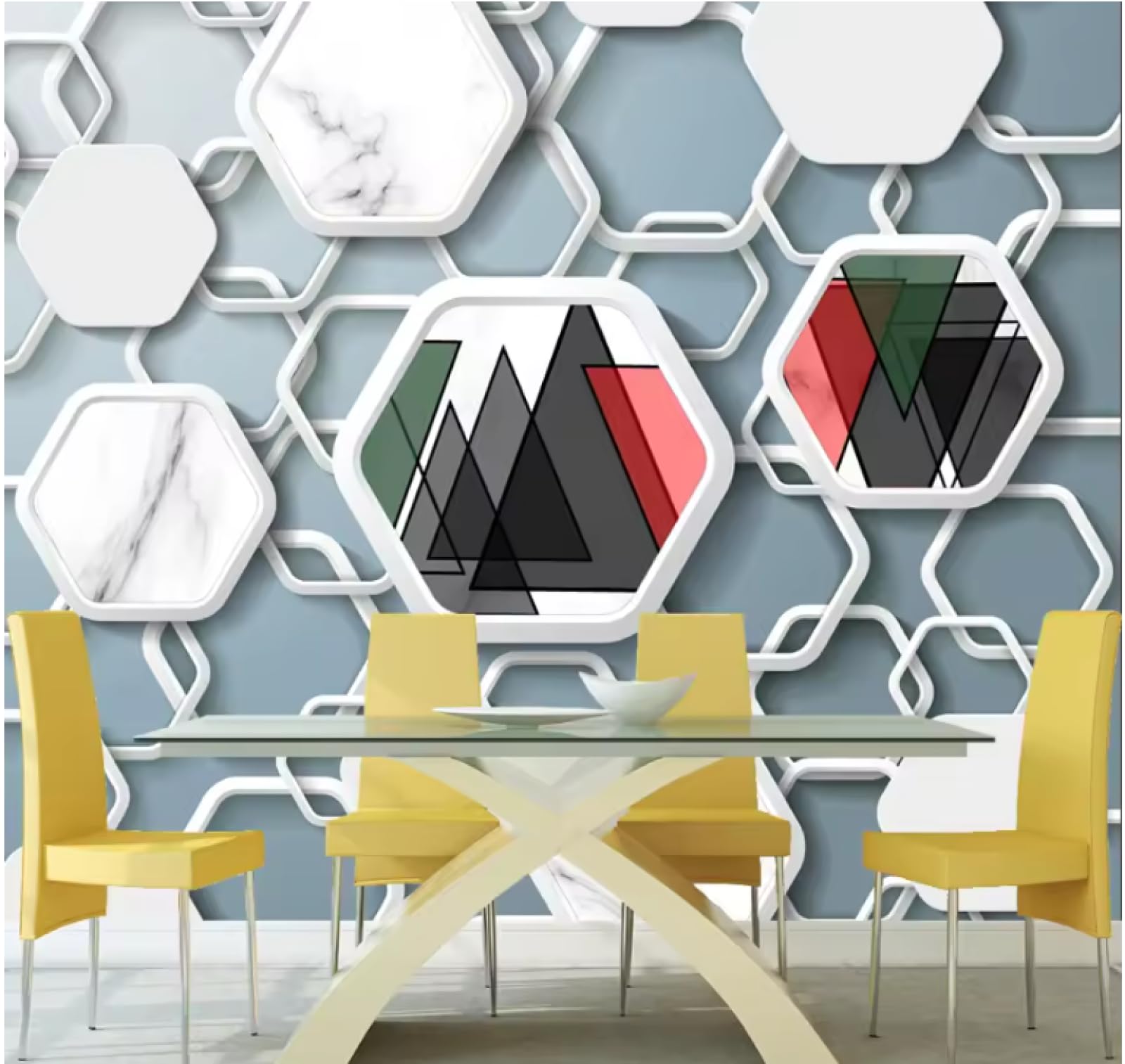 Tapeta sypialnia ściany geometryczny wzór salon dekoracja tapety ścienne wystrój domu tapeta 3D, 3D, 300 x 210 cm