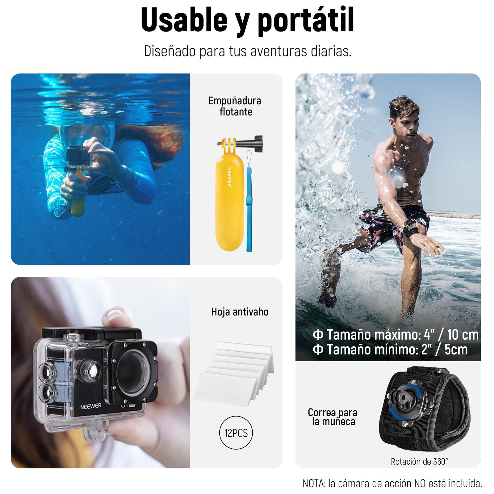 NEEWER 50 in 1 Action Camera Accessory Kit Compatible with GoPro DJI — Amazon image 4