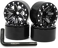 Vista 1 de hobbysoul Llantas ajustables Offset 1.0 Beadlock, ruedas RC 1.0 0.72 oz/llanta para RC 1/18 TRX4M Axial SCX24 90081 y otros 1/24 Micro Crawler
