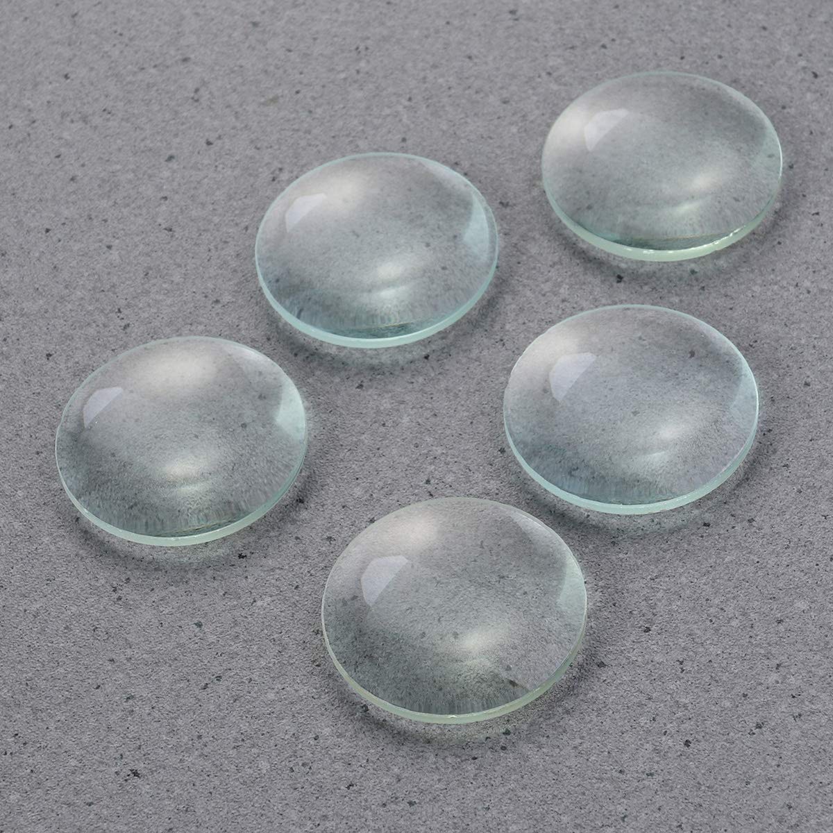 UKCOCO 5pcs Double Convex Glass Lens Optische Linse 50mm Durchmesser 100mm Brennweite für Labors