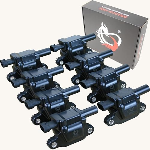 Dragon Fire Performance - Juego de 8 bobinas de encendido compatibles con Chevrolet Cadillac GMC Camaro Corvette 2014-2021 y más 5.3L 6.2L 6.6L V8
