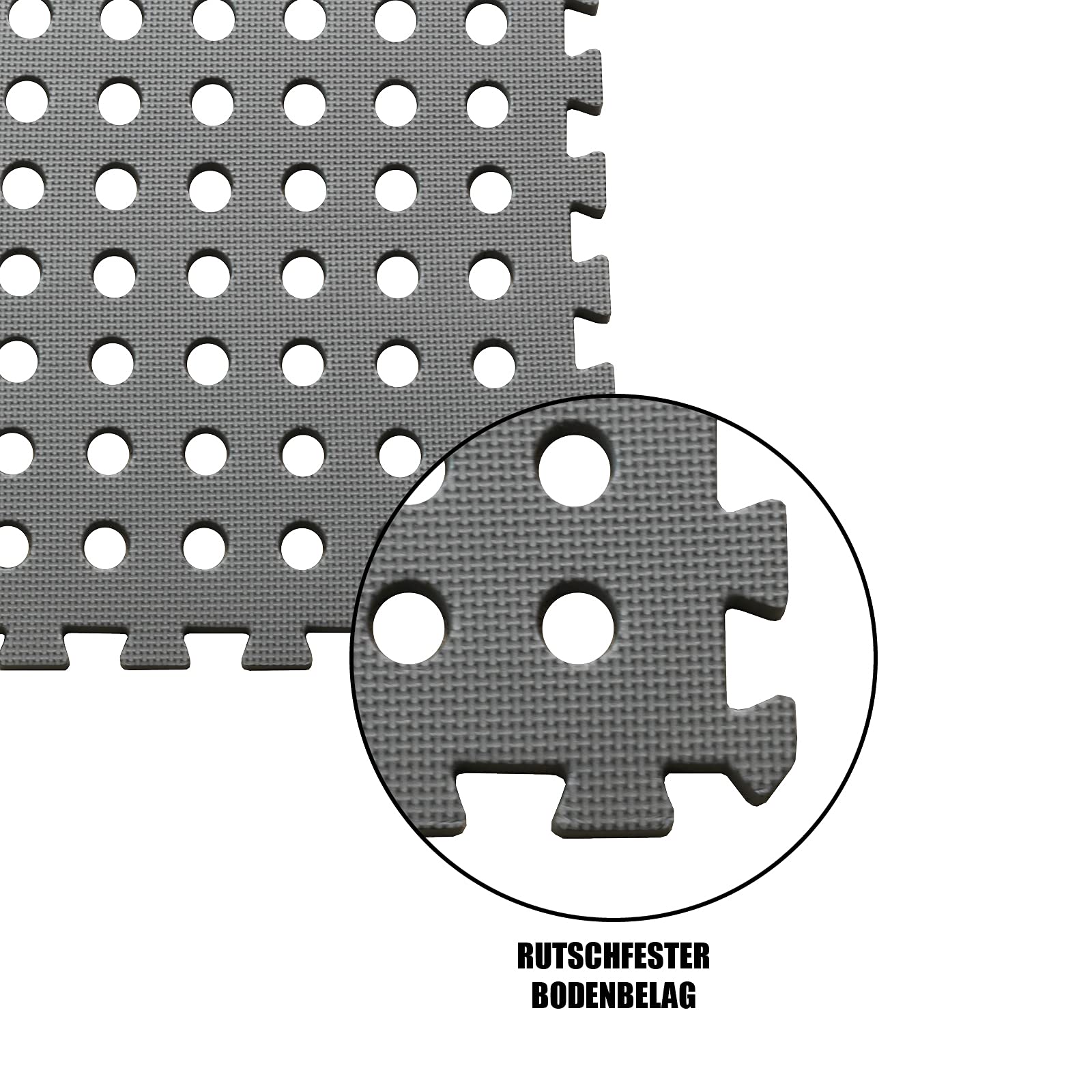 Mauk Flexible Poolmatten Bodensystem Schutzmatten Bodenschutzmatte, grau, XL
