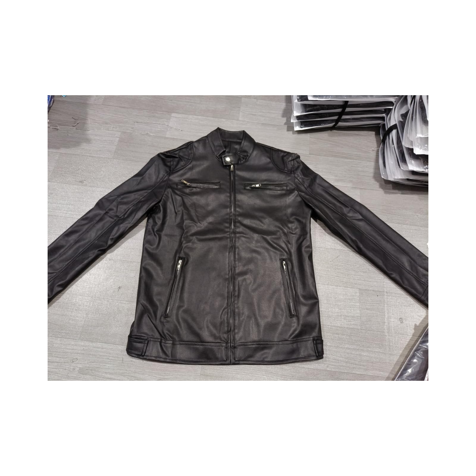 Lederjacke Herren Biker Echtleder, Herrenjacke Freizeitjacke Herbst Und Winter, Herrenmode Business Funktionsjacke Revers ReißVerschlussjacke, Outwear Mantel üBergangsjacke Sportjacke Sweatjacke