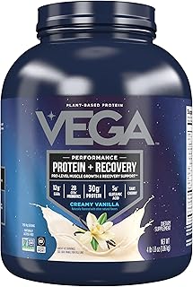 Vega Sport proteina en polvo gusto moca (45 porciones, 67.9 onzas) - Polvo de proteína vegana a base de plantas, BCAA, aminoácidos
