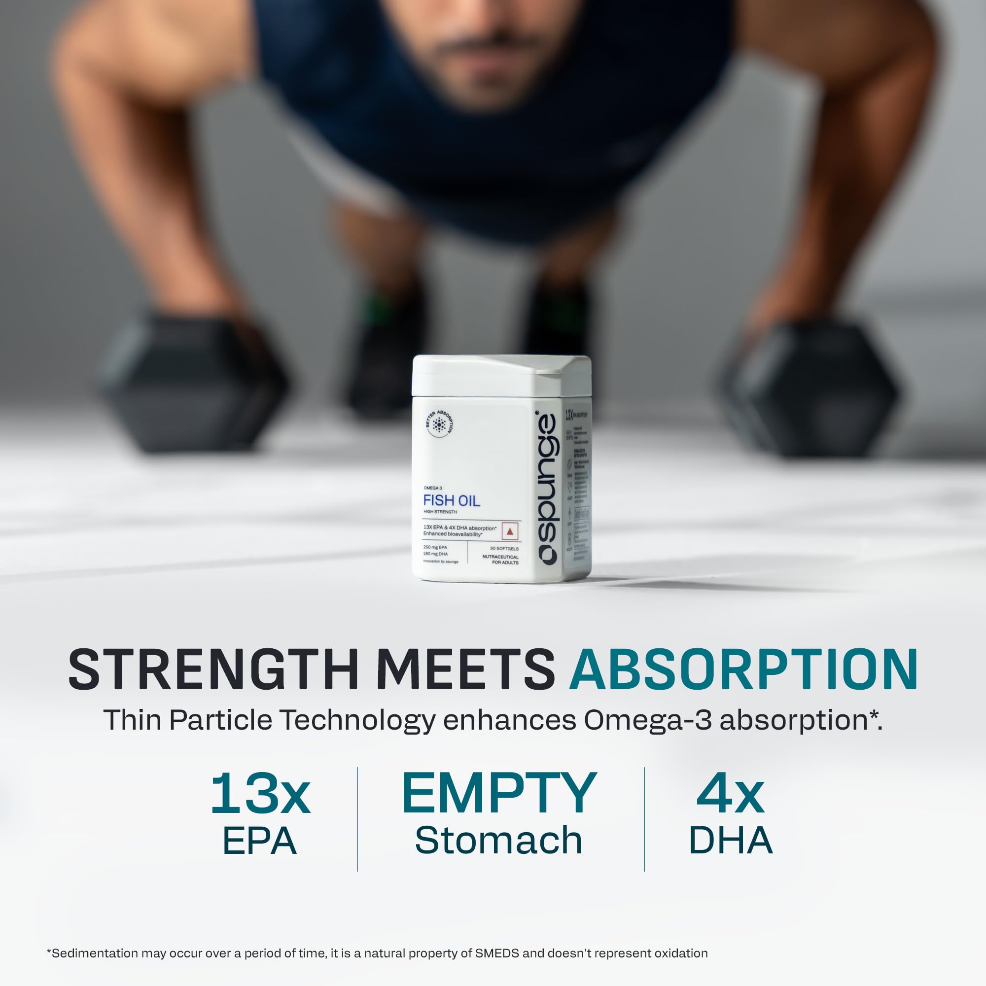 Spunge Omega 3 Fish Oil High Strength | 30 Softgels | High Strength EPA & DHA | 13X EPA & 4X DHA Absorption | Supports Heart, Brain & Joint Health | Daily Dietary Supplement — Amazon image 2