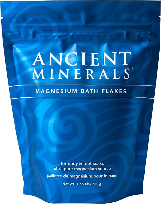 Ancient Minerals Magnesium Salt Bath Flakes for Body and Foot Soaks 1