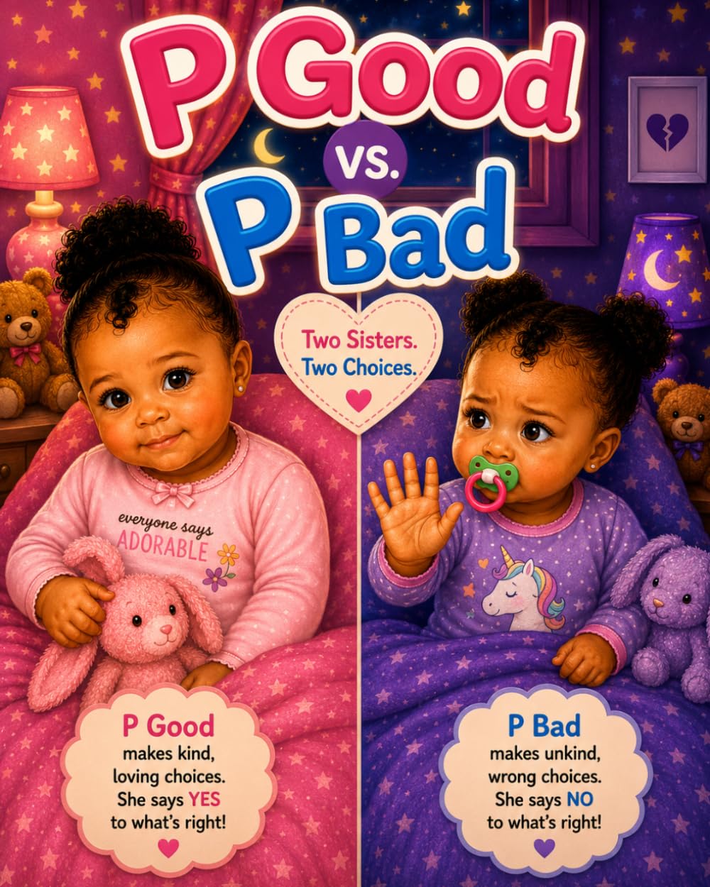 P Good vs P Bad: P Good vs P Bad Bedtime Adventures