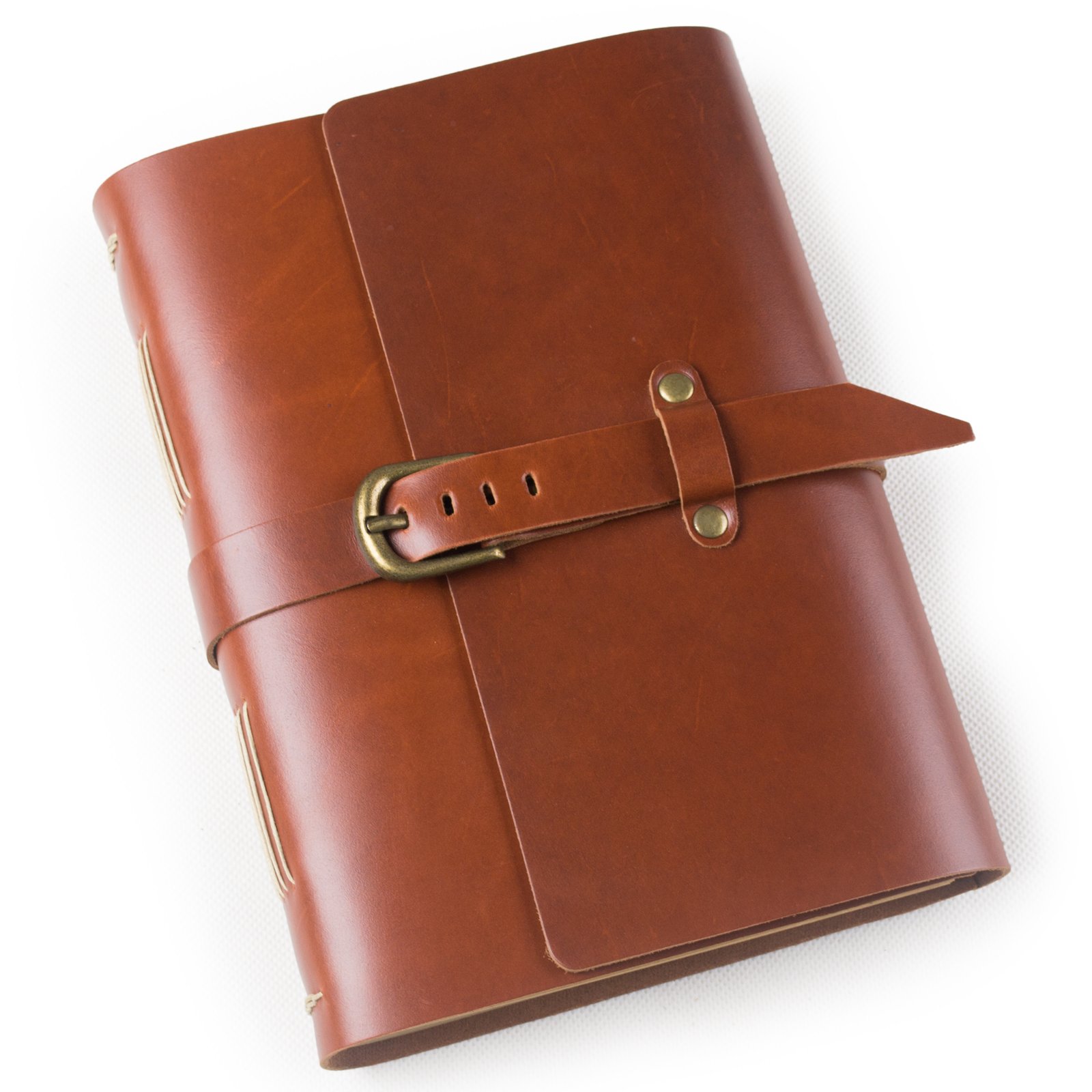 Amazon | クラシック本革Journal withストラップバックルハンドメイド